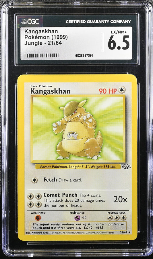 1999 Jungle #21/64 Kangaskhan CGC 6.5
