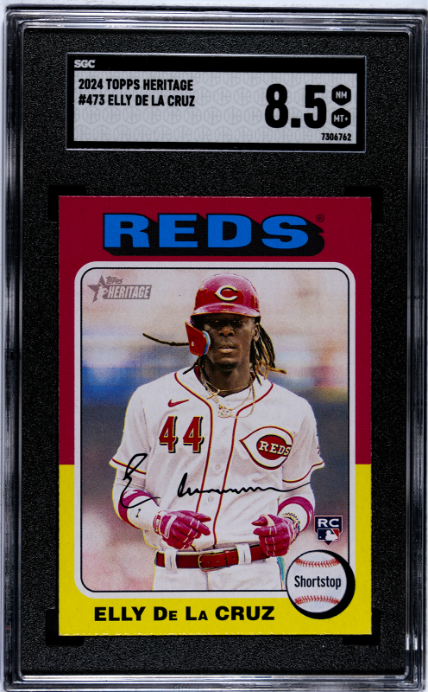 2024 Topps Heritage #473 Elly De La Cruz SGC 8.5