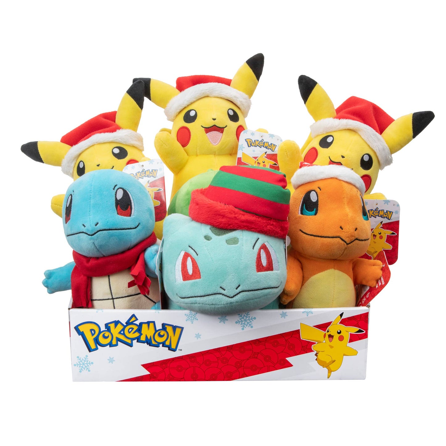 Pokemon 8in Holiday Plush Pikachu